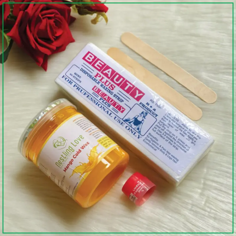৫০০ গ্রাম Mango Cold Wax + ৮০ পিস স্ট্রিপ্স + ২ পিস এপ্লিকেটর স্টিক + Gift
