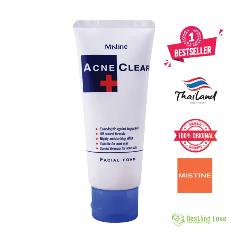 Mistine ACNE CLEAR Facial Foam 85G. Face Wash (Made In Thailand)