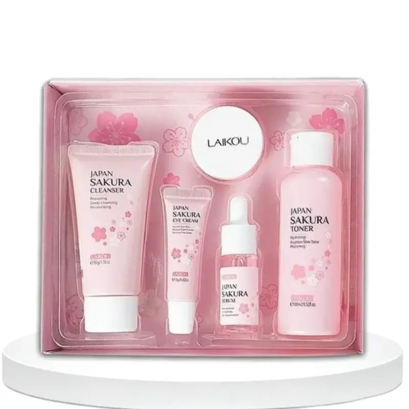 Skin Care Japan Sakura, Laikou Skin Care Combo Set 5 pcs
